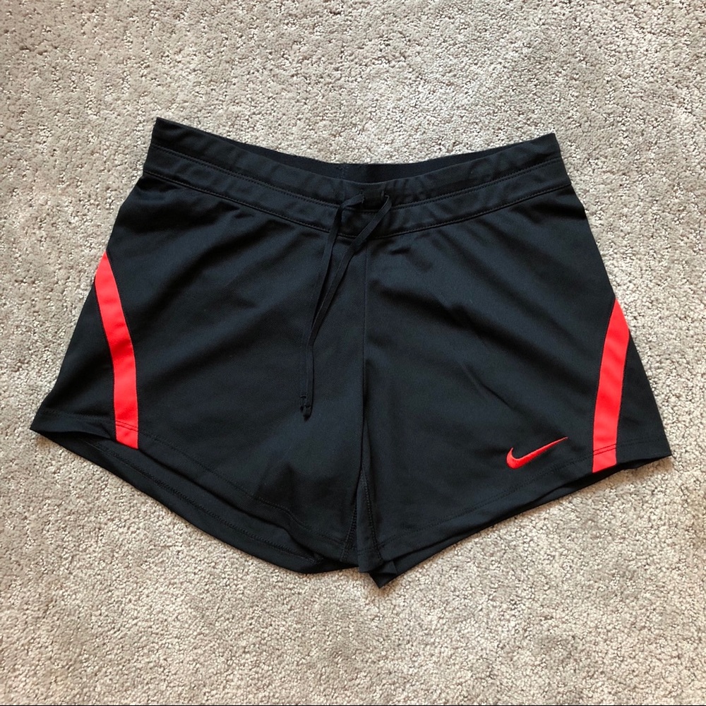 NWOT Nike XS Dri Fit Black & Red Shorts